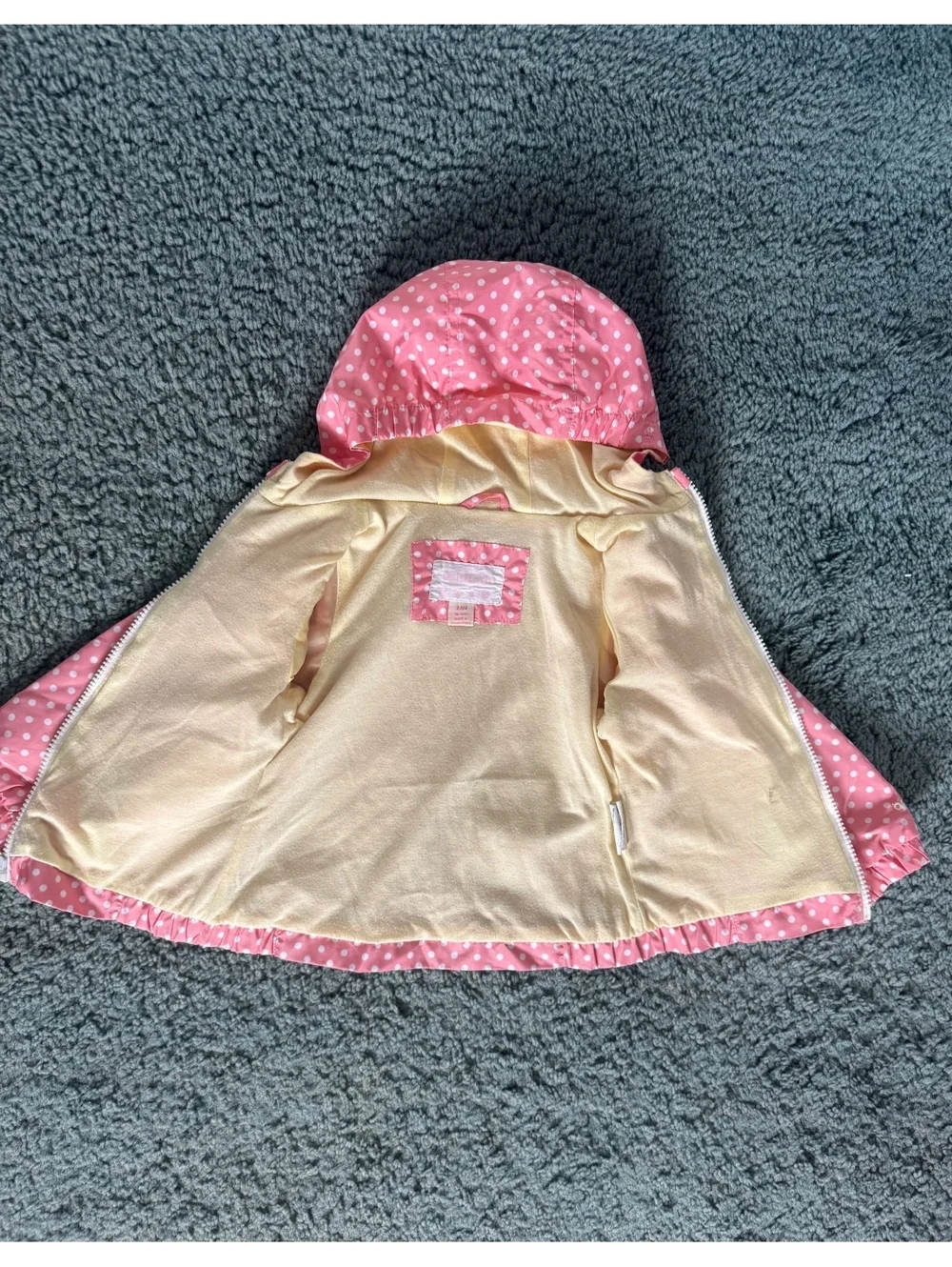 OshKosh B'gosh Pink Polka Dot Hooded Baby Jacket 24M